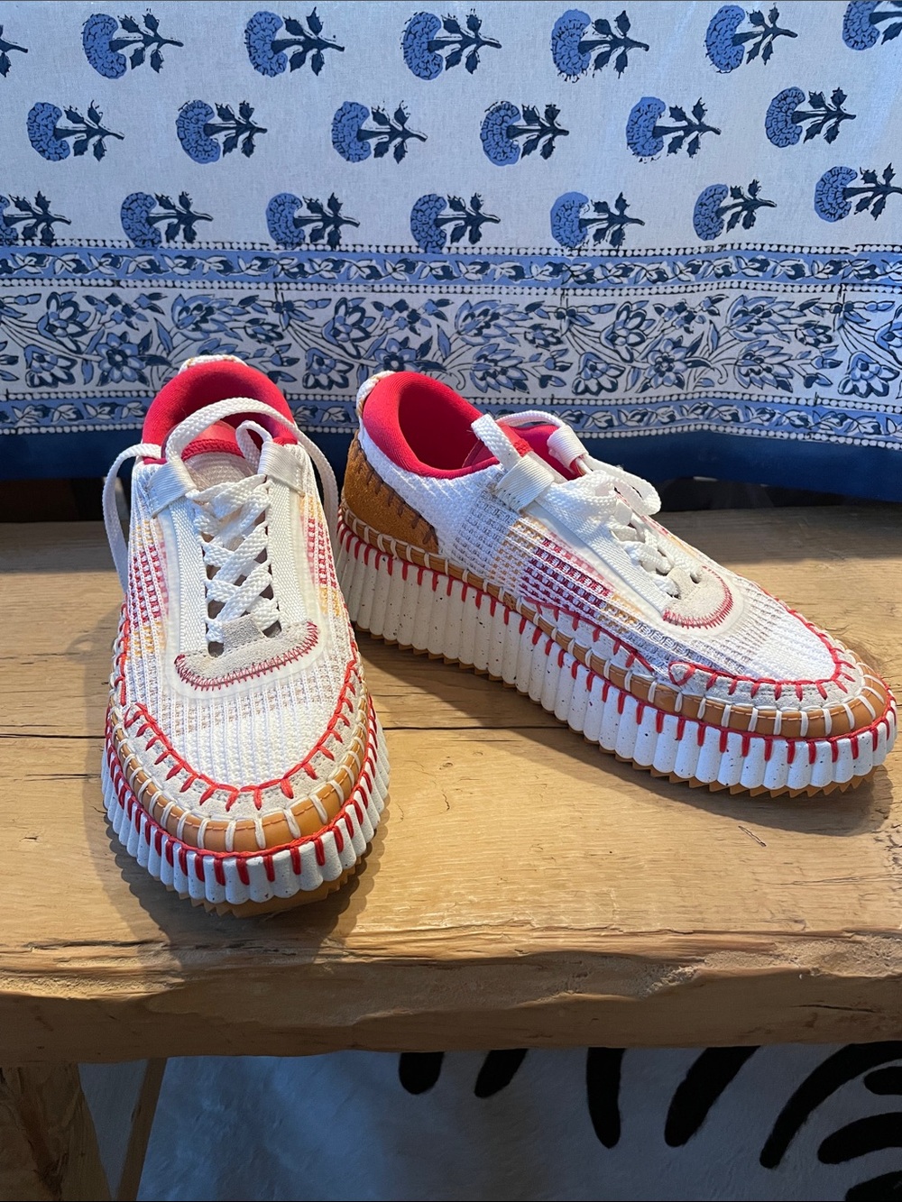 Chloe Multicolor Nama Platform Sneakers
